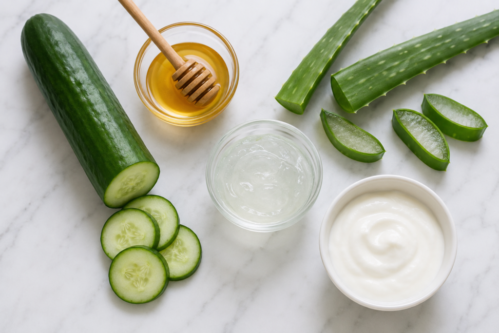 korean cucumber face mask
4 diy recipes for glowing skin