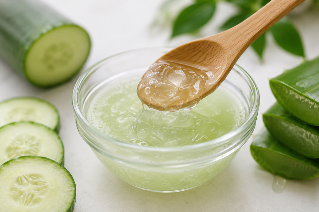 korean cucumber aloe vera face mask
for sensitive irritated skin