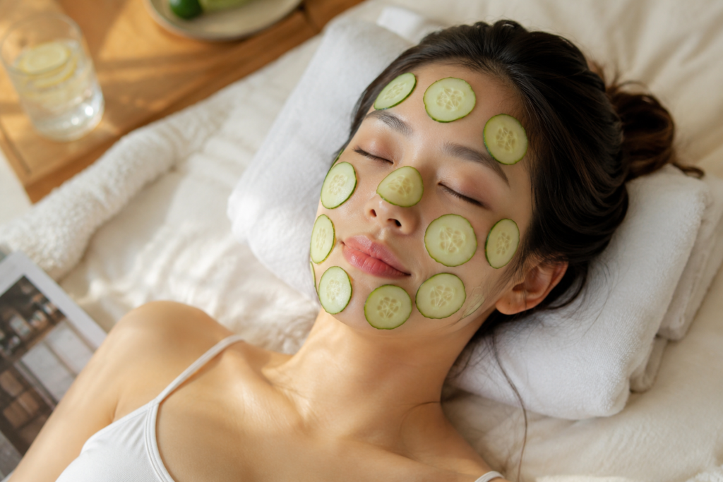 korean cucumber face mask
4 diy recipes for glowing skin