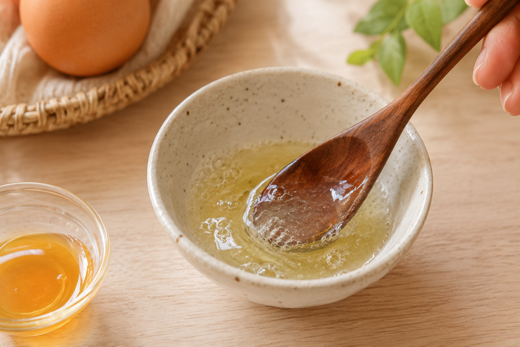korean egg face mask diy recipe for glowing skin
