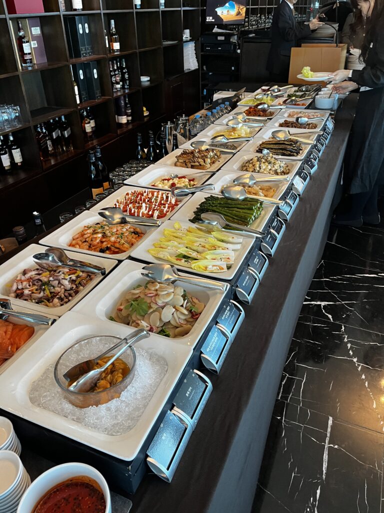 Luxury buffet spread at a restaurant in Yeouido Seoul