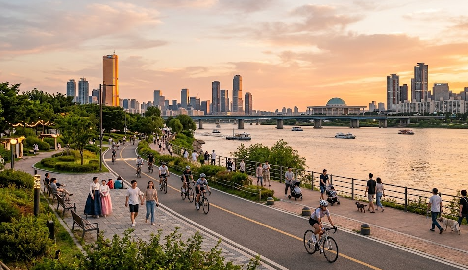 Best day trips from Seoul — Yeouido Hangang Park as an alternative to leaving the city