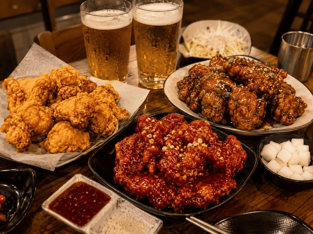 Chimaek — Korean fried chicken and beer culture guide for tourists visiting Seoul Korea